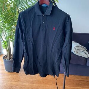 Polo by Ralph Lauren Men's Black Long Sleeve Shirt